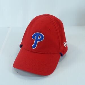 Philadelphia Phillies New Era Ear Neck Flaps Insulated Cap Hat Red Youth Winter
